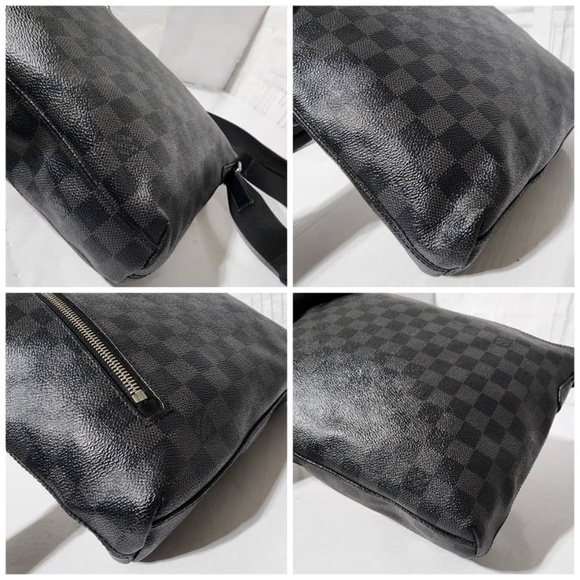 Authentic LOUIS VUITTON Damier Graphite Mick PM Shoulder Bag Black/Grey - Picture 14 of 14